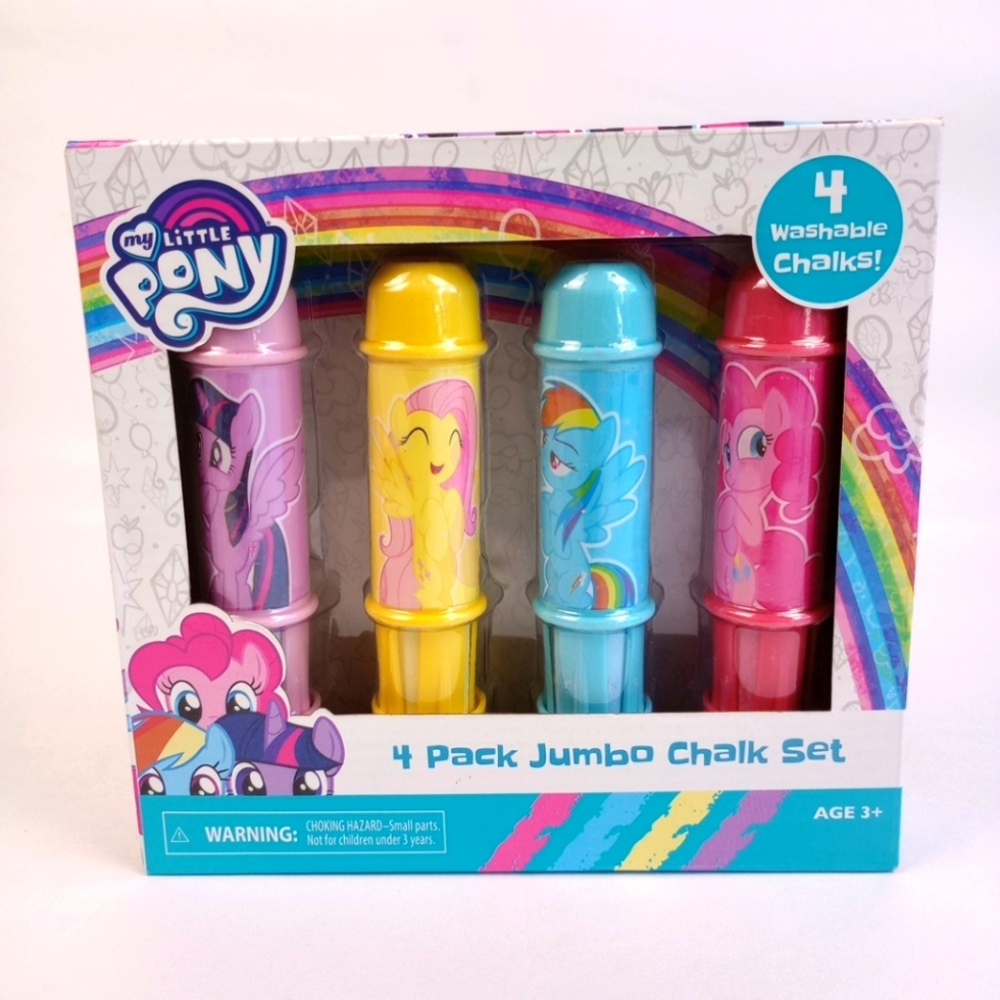 My Little Pony Jumbo Chalk Set Pink Yellow Blue